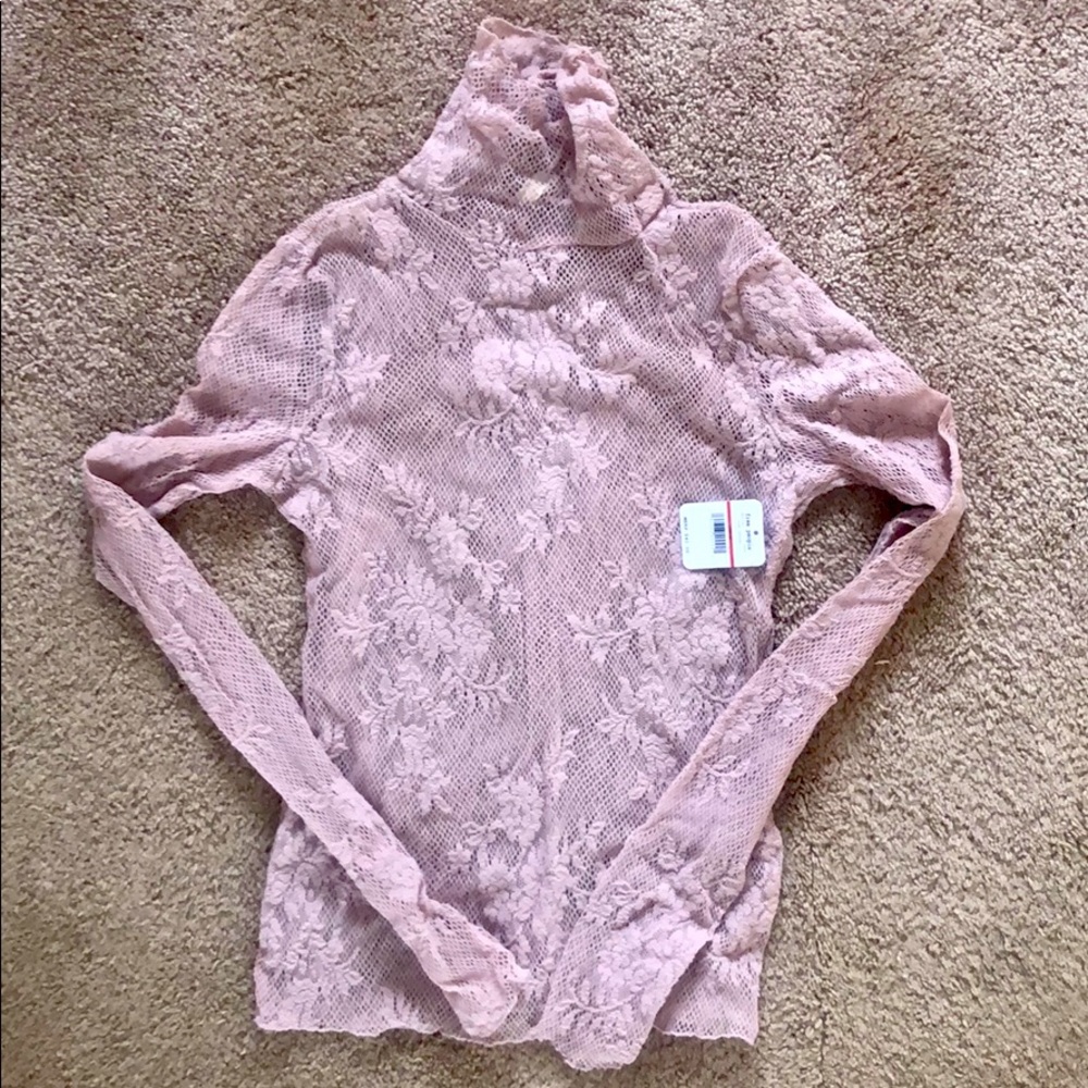 Free People Lace High Neck - XS